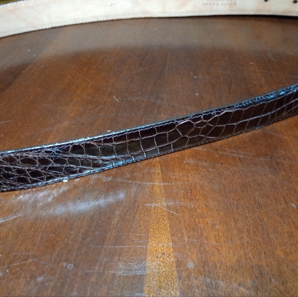 ESTILO 402 Men's American Alligator Gold Buckle Belt Size 38 - Picture 6 of 10